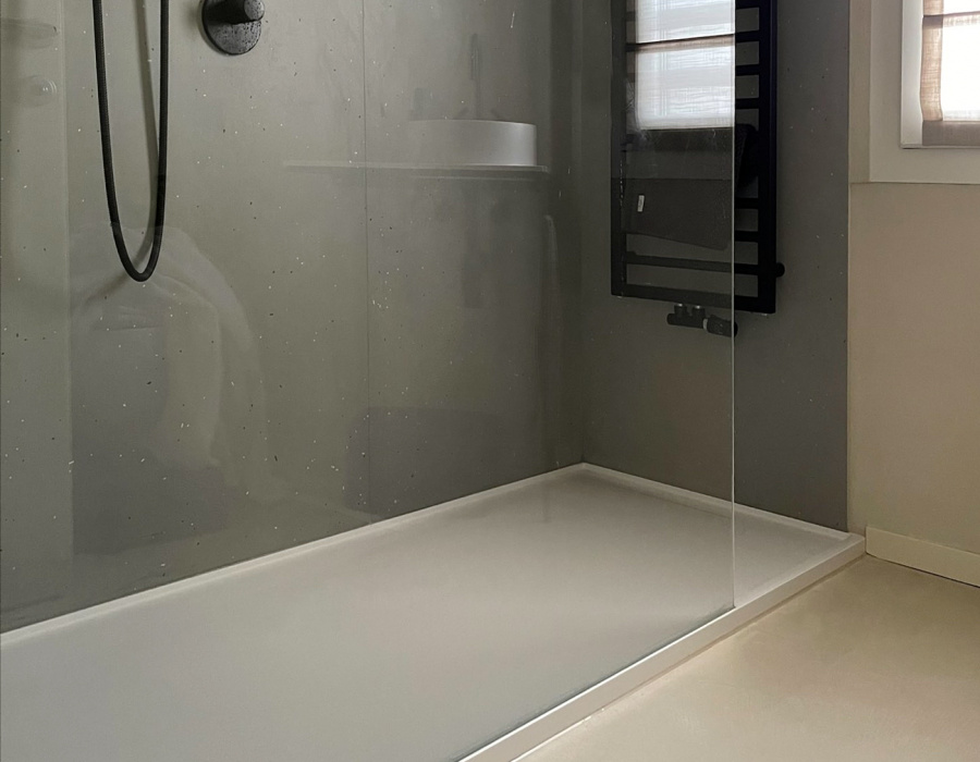 Microverlay®, low thickness concrete resin coating. Private villa, Milano Marittima, Italy 06