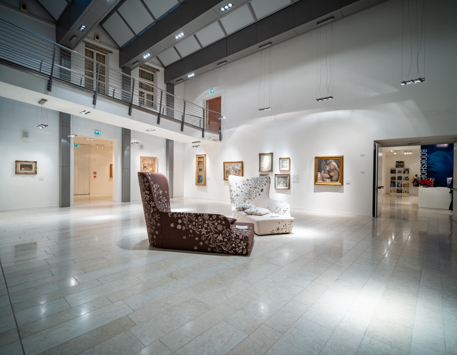 ItalianTerrazzo ghiaino lavato levigato. Museo Casa Cavazzini Udine. Progetto Arch. Gherardi 06