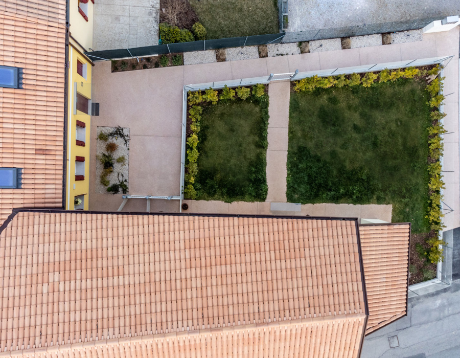 ItalianTerrazzo, pavimento ghiaino lavato colore cipria. Residence privato, Maser (TV). 06