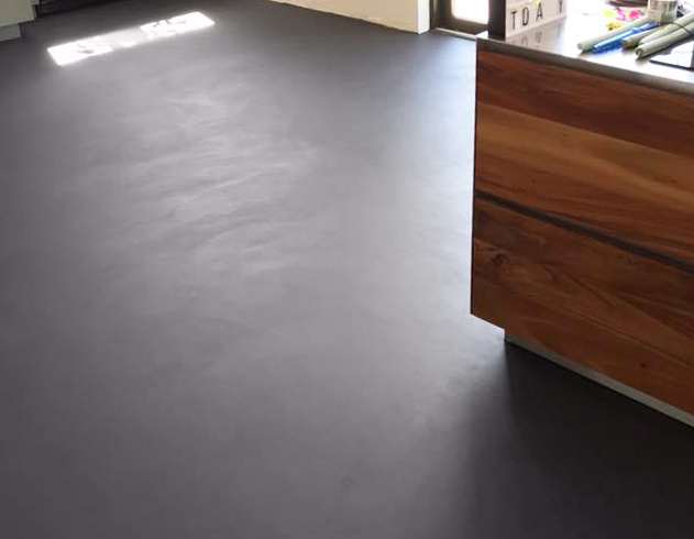 kitchen interior design ideas micro cement floor design