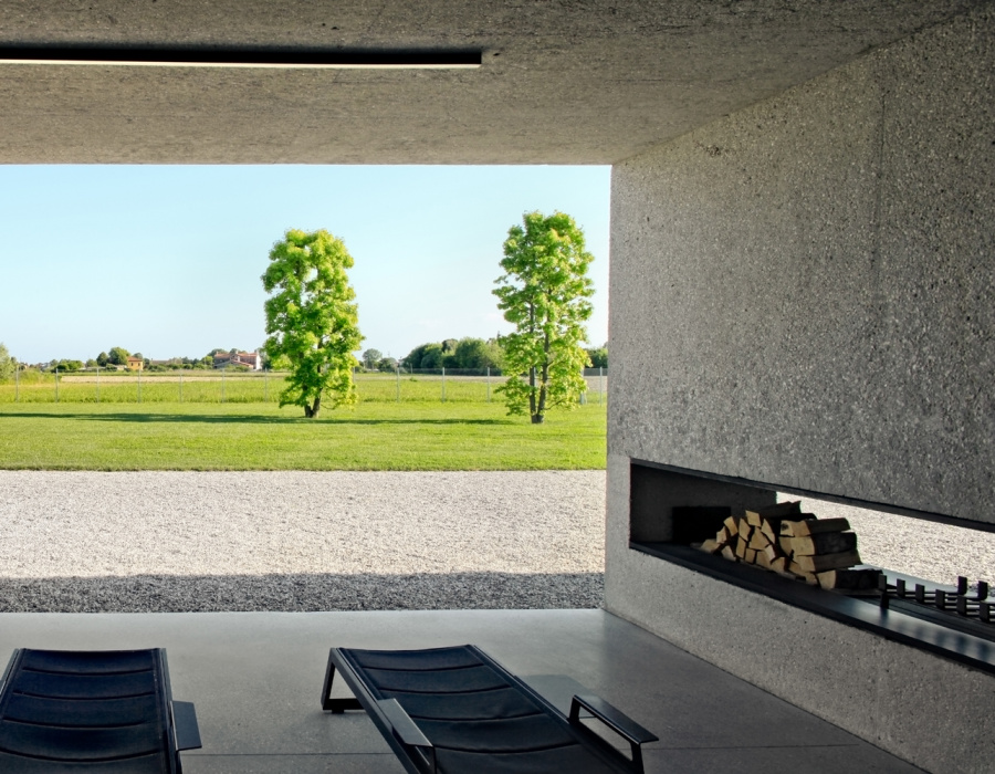 Pavilux® Overlay, dekorativer Boden mit geringer Dicke und Silver Oberfläche. Private Villa, Strà, Italien. Projekt: MIDE Architetti. 07