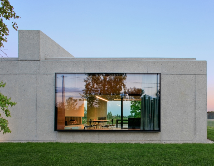 Pavilux® Overlay, dekorativer Boden mit geringer Dicke und Silver Oberfläche. Private Villa, Strà, Italien. Projekt: MIDE Architetti. 02
