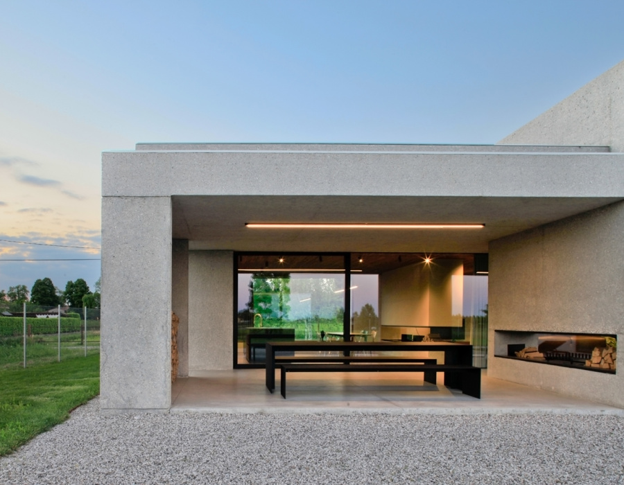 Pavilux® Overlay, dekorativer Boden mit geringer Dicke und Silver Oberfläche. Private Villa, Strà, Italien. Projekt: MIDE Architetti. 03