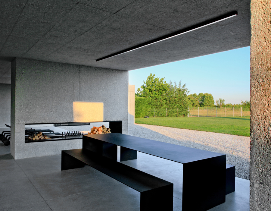Pavilux® Overlay, dekorativer Boden mit geringer Dicke und Silver Oberfläche. Private Villa, Strà, Italien. Projekt: MIDE Architetti. 06