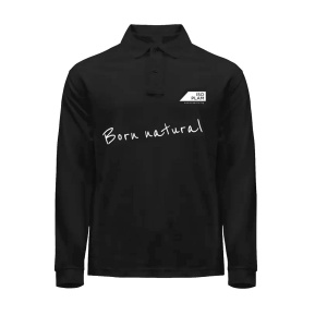 Schwarzes Langarm-Poloshirt Isoplam®