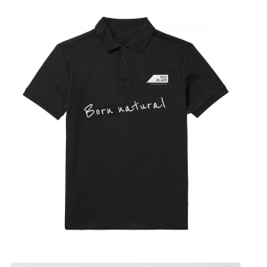 Isoplam® schwarzes Kurzarm-Poloshirt