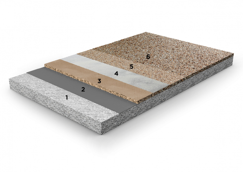 ItalianTerrazzo ghiaino lavato Render