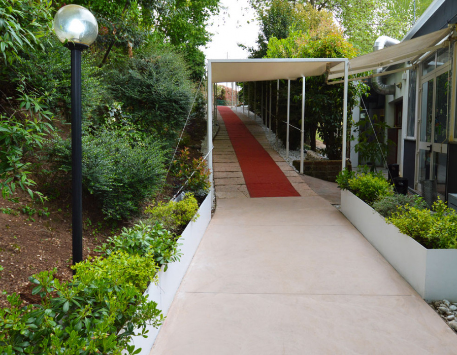 paving outdoor concrete lake patio garden