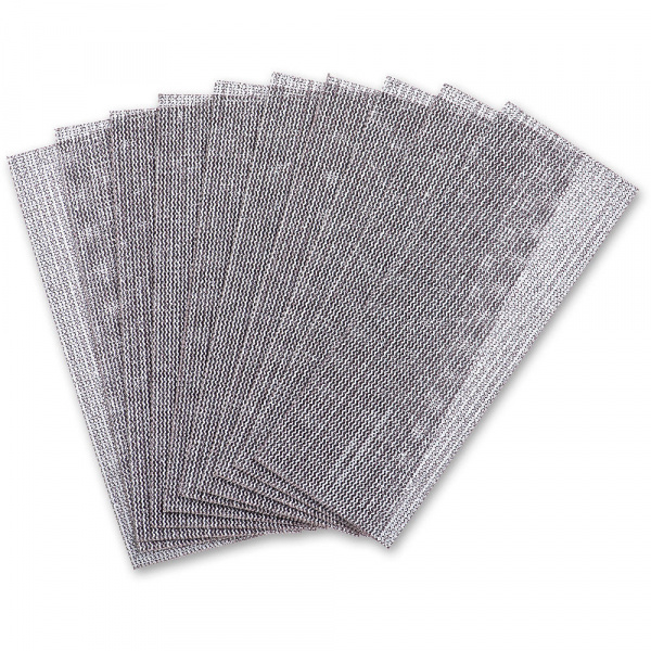 Rectangular abrasive mesh strips